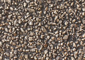 Brown exposed aggregate pebblewash floor texture