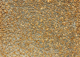 Grey floor finish with washed mustard aggregates
