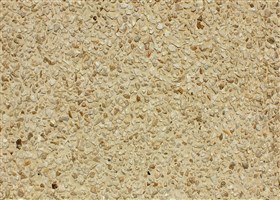 Cream cast on site floor exposed beige marble aggregates