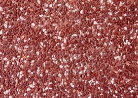•	Red Pebblewash with scarlet marble mini aggregates, creating a rich and expressive surface texture.
