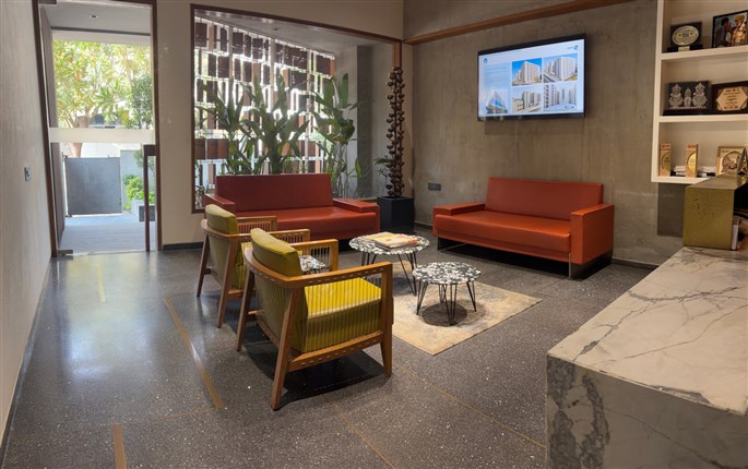 cast on site polished terrazzo floor in a house