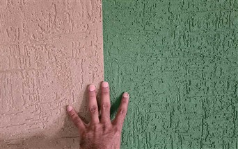 stunning coloured textured wall finish