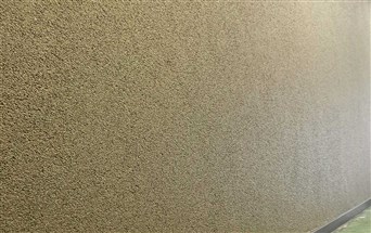CalcoPremia—Exposed Granular Textured Wall at Mahalaxmi Juice