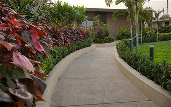 stunning walkway flooring by freeform at bosch office