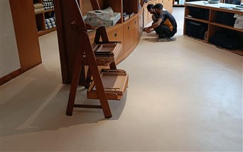 cement microcement finish floor