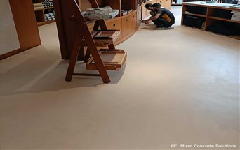 cement microcement finish floor