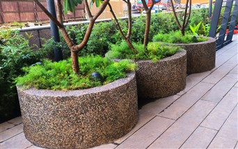 FreeForm Stonecrete work in Lodha Raj Tatva